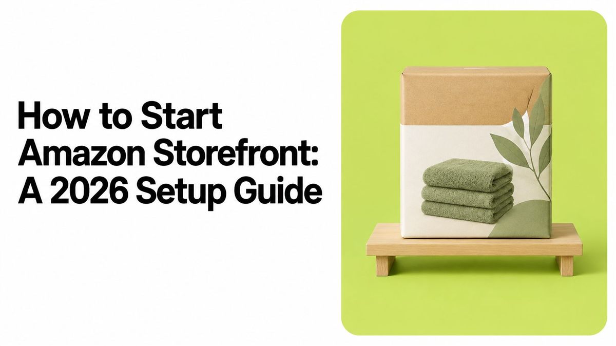 Cover: how to start an Amazon storefront